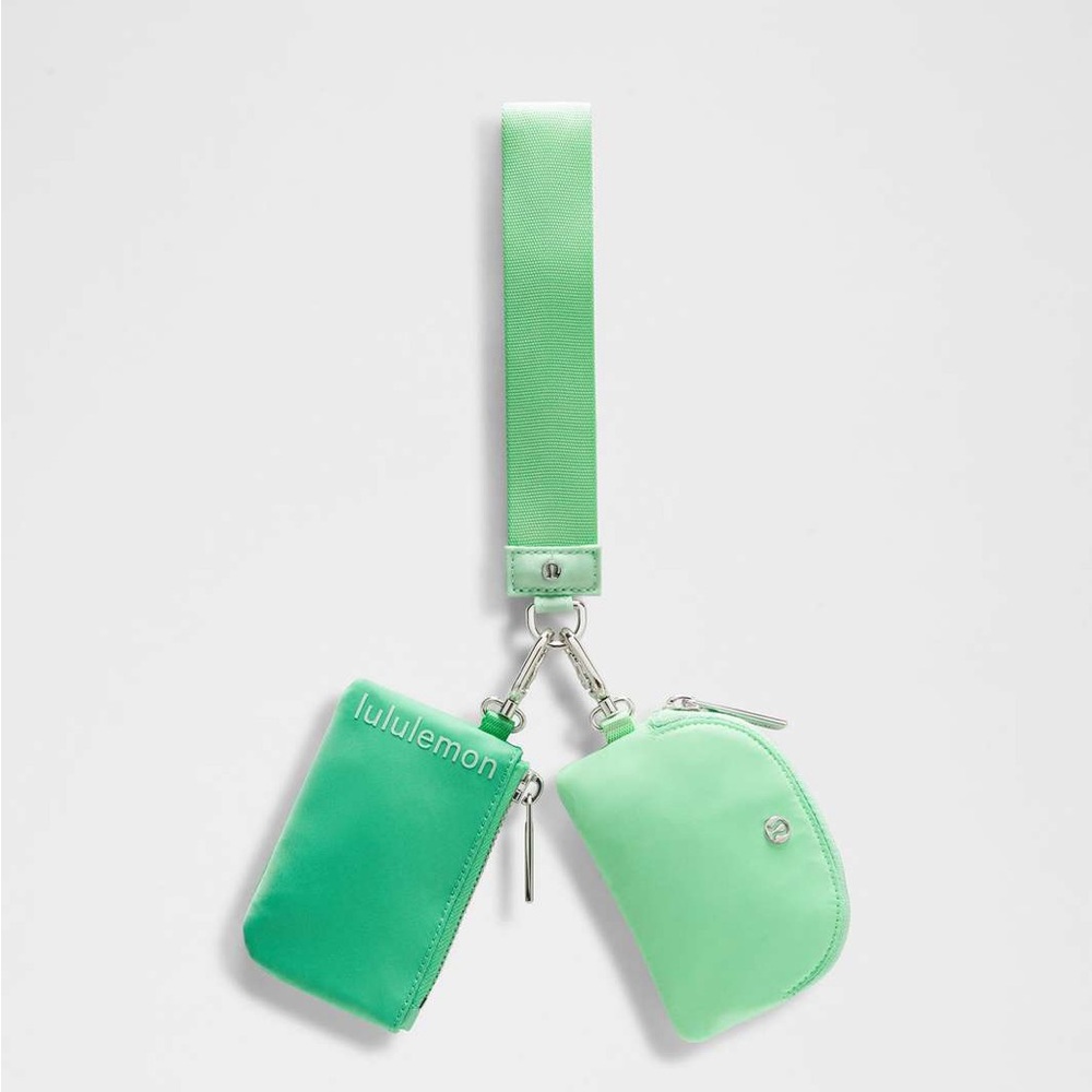 Lululemon Athletica Citra Lime Dual Pouch Wristlet